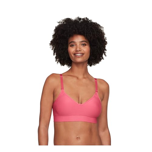 Warner's Women's Easy Does It Wireless Lift Convertible Comfort Bra RN0131A, Cerise