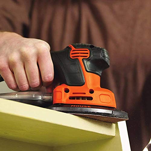60 Grit Sanding Pads for Black and Decker Mouse Sanders, 12 Holes Hook and Loop Sandpaper - LotFancy Detail Palm Sander Sanding Sheets, Pack of 50
