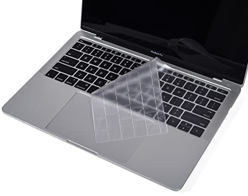 CaseBuy MacBook Air 13 inch Keyboard Cover for 2012-2017 MacBook Air 13 Inch A1369 A1466 & MacBook Pro 13 Inch, 15 Inch(with or Without Retina Display, 2015 or Older Version), Black