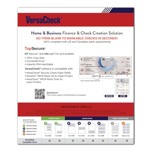 VersaCheck X9 Platinum 2024 – 5 User Finance and Check Creation Software