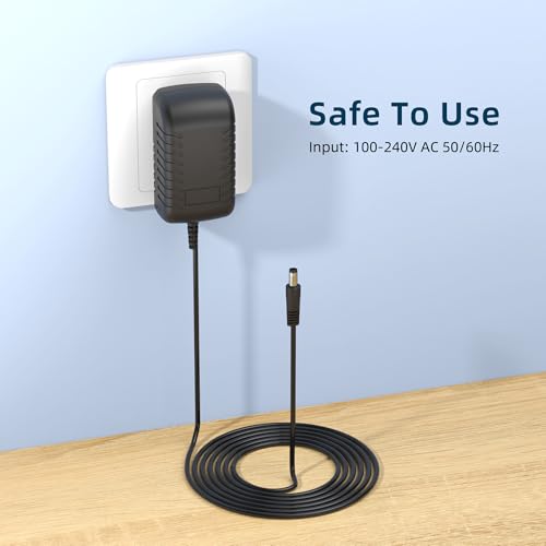 DHJWKFEDH Wall AC Adapter Power Cord Compatible with RESTECK, Vellax, Medcursor, Mirakel, InvoSpa Shiatsu Back Shoulder and Neck Massager Charger Power Supply 12V Only Fit Compatible with 12V Massager