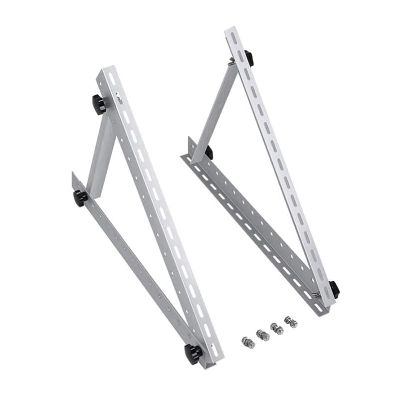 41in 4 Sets Adjustable Solar Panel Mount Brackets Kit - Anodized Aluminum Tilt Legs for 100-500W Panels (1-4Pcs), Foldable Roof RV Boat Off Grid Solar Racking System (41 in 1 Set)