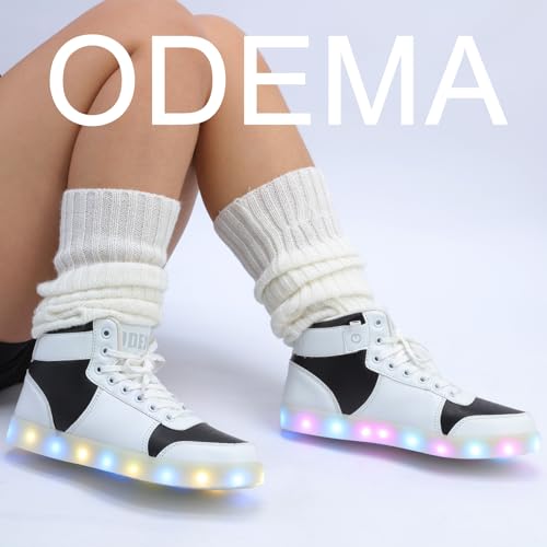 Odema V3 Aurora Unisex High Top Light Up Shoes, Sneakers with Lights for Men，Women, Led Light Shoes,USB Charging Glowing Shoes for Teens