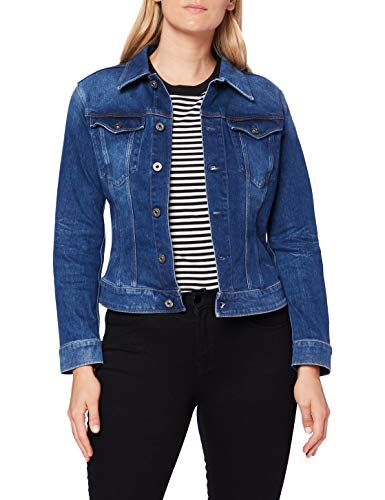 G-Star Raw Women's 3301 Slim Fit Denim Trucker Jacket, Sun Faded Stone, XS