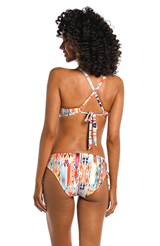 La Blanca Women's Triangle Bikini Swimsuit Top, Multi//Desert Dream, 4