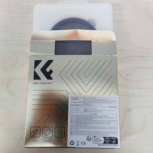 77mm Circular Polarizers Filter, K&F Concept Waterproof Circular Polarizing Filter with 24 Multi-Layer Coatings CPL Filter for 77mm Camera Lens