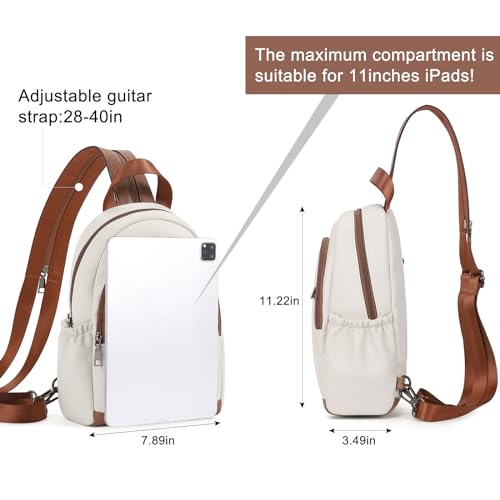 CLUCI Sling Bags for Women, Small Sling Bag for Women, Crossbody Bags for Women, Leather Sling Backpack Convertible Travel