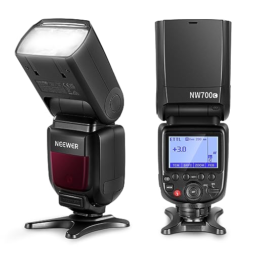 NEEWER NW700-S TTL Flash Speedlite Compatible with Sony DSLR Cameras, 1/8000s High Speed Sync Speedlight, 1/1-1/256 Output, TCM Function, 230 Full Power Flash, 0.1-2.7s Fast Recycling Flashlight