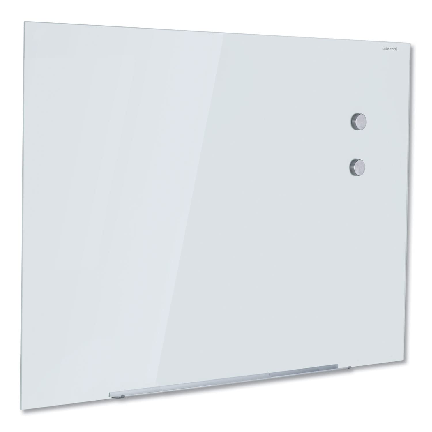 Universal UNV43204 Frameless 72 in. x 48 in. Magnetic Glass Marker Board - White