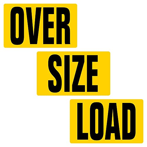 Oversize Warning Products - Magnetic Over Size Load Sign 3 piece (12 x 60) - Made in USA