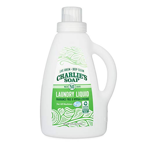Charlie's Soap - Fragrance Free Laundry Liquid - 50 Loads (One 50-Load Bottle, 50 Total Loads)