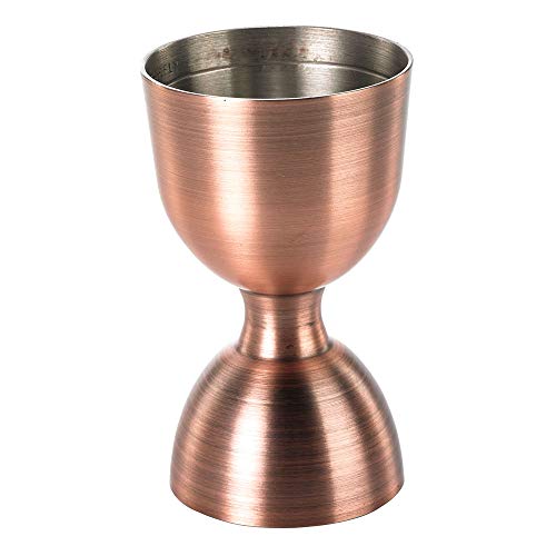 Barfly M37006ACP Heavy-Duty Straight Rim Bell Jigger, 1 oz x 2 oz, Antique Copper