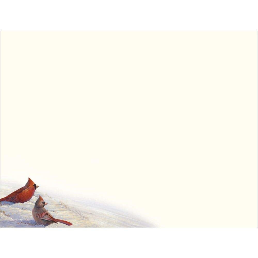 LANG - "Wintertime Cardinal", Boxed Christmas Cards, Artwork by Sam Timm" - 18 Cards, 19 envelopes - 5.375" x 6.875"