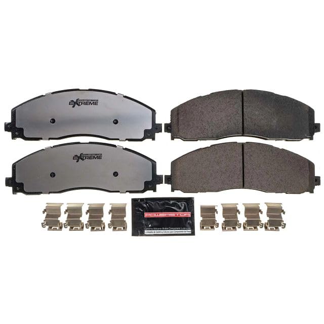 Power Stop Z36-1680 Front Z36 Truck & Tow Carbon-Fiber Ceramic Brake Pads For 2013-2022 Ford F-250 F-350 | 2013-2016 F-450 Super Duty 8 Lug