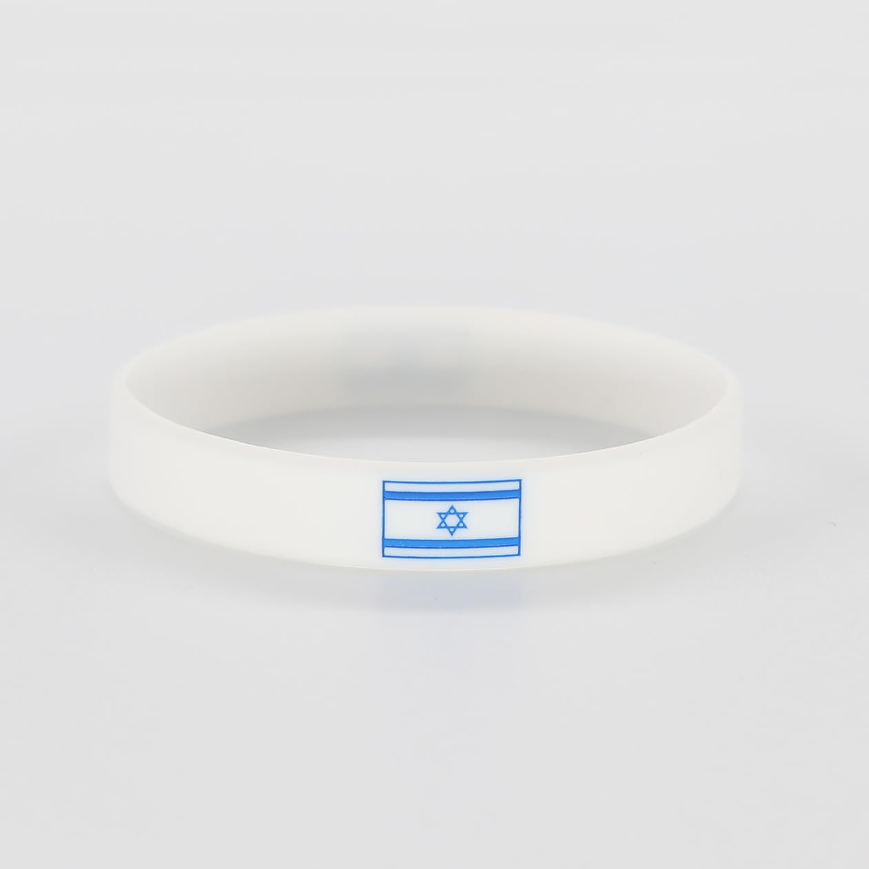 Caiyao 4Pcs Israel Flag Silicone Bracelet I Stand With Israel Bracelet Water-Proof Sports Rubber Pray for Israel Wristbands Support Israel Bangle Bracelets for Women Men-A 4pcs