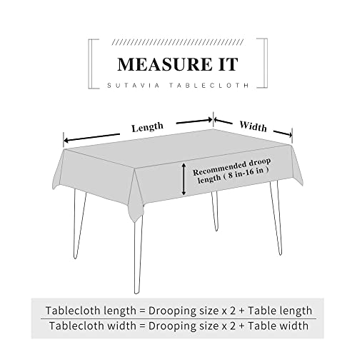 SUTAVIA Jacquard Lace Tablecloth Waterproof Farmhouse Floral Design Table Cover Classic Antique Flower Decor Macrame Elegant Tabletop Home Kitchen Dining(Champagne, Square, 33 x 33 Inch,1-3 Seats)
