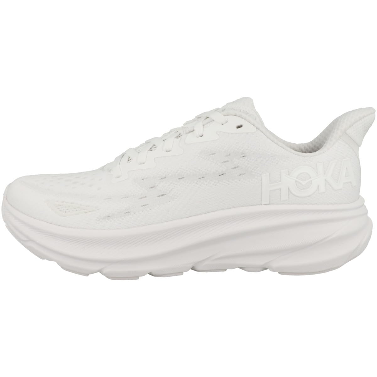 Hoka Women's Clifton 9 Sneaker, White/White, 10