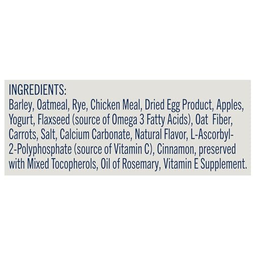 Blue Buffalo Health Bars Natural Crunchy Dog Treats Biscuits, Apple & Yogurt 16-oz Bag