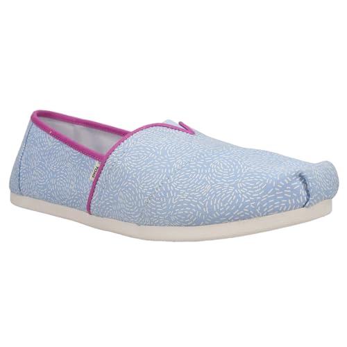 TOMS Womens Alpargata Classic Slip On Flats Casual - Blue - Size 12 B