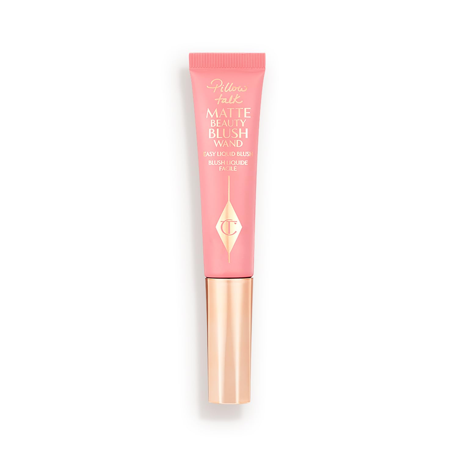 Charlotte Tilbury Pillow Talk Matte Liquid Blush Wand - Matte Blush for Cheeks with Cushion Applicator - Infused with Lumi-Blur Technology for a Light-Reflecting, Soft-Focus Effect - Pink Pop