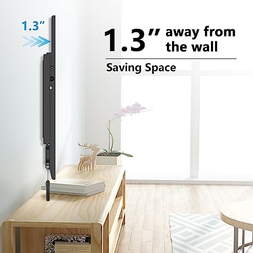 UL Listed Tilting Low Profile TV Wall Mount - Holds Most 26-60 Inch TVs Up to 99 lbs, Quick Release Lock, Max VESA 400x400mm, Fits 8''-16'' Studs - by USX STAR