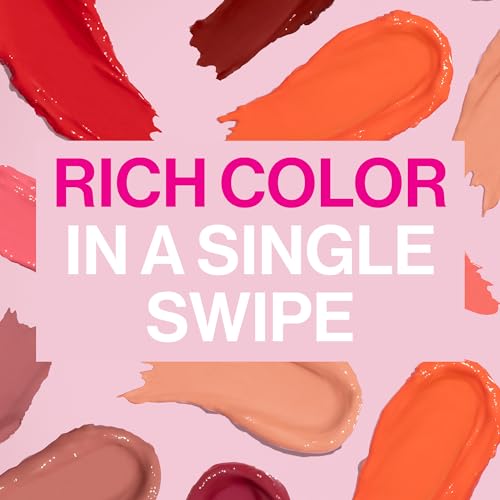 wet n wild Mega Last High-Shine Lipstick Lip Color, Infused with Seed Oils For a Nourishing High-Shine, Buildable & Blendable Creamy Color, Cruelty-Free & Vegan - Rosé And Slay