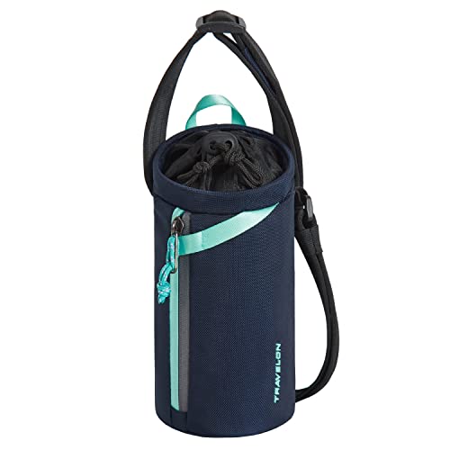 Travelon Greenlander Sustainable Anti-Theft Insulated Water Bottle Bag, Galaxy Blue