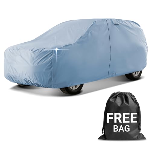 iCarCover 30-Layer Premium Car Cover Waterproof All Weather Rain Snow UV Sun Protection, Oldsmobile Delta 88, Lesabre, DeVille, Bonneville, Continental, Size C41 (See Size Chart), Sedan/Coupe - Black