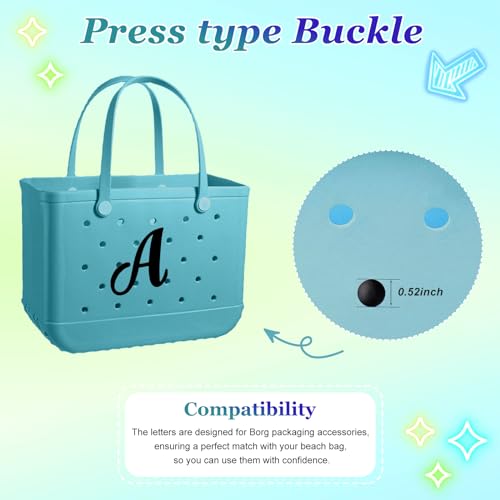 ZEOXUER Bogg Bag Letter Charm, White-N Rubber Alphabet Charms for Bogg Bag Decor, Personalized Handbag DIY Accessory