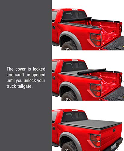 MaxMate Soft Roll-up Truck Bed Tonneau Cover Compatible with 2005-2021 Nissan Frontier; 2009-2012 Suzuki Equator | 5' (59") Bed | TCN169034