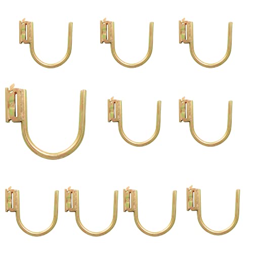 VIRTIONZ E Track J Hooks E Track Accessories for Enclosed Trailer,Workshop & Garage,Maximum Load 1400 Pounds -10PACK