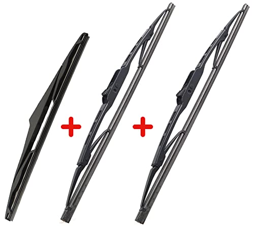 AUTOBOO 26"+18" Windshield Wipers with 16" Rear Wiper Blade Replacement for toyota prius 2004 2005 2006 2007 2008 2009 -Original Factory Quality (Pack of 3)