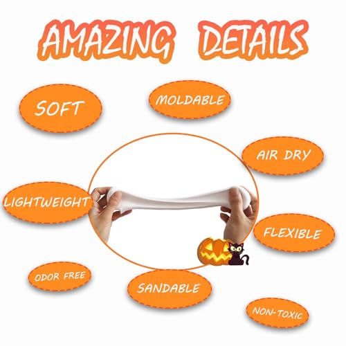 Foam Clay Cosplay Moldable Air Dry Foam Clay Craft 300g White Lightweight Sculpting Foam for Costumes Sanding Cosplay