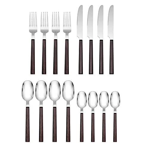 Hampton Forge 894318 Henley Brown 16 Piece Flatware Set