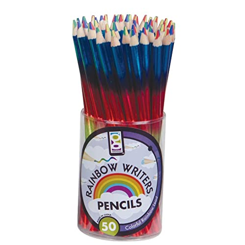 Raymond Geddes Rainbow Pencils for Kids (Pack of 50)