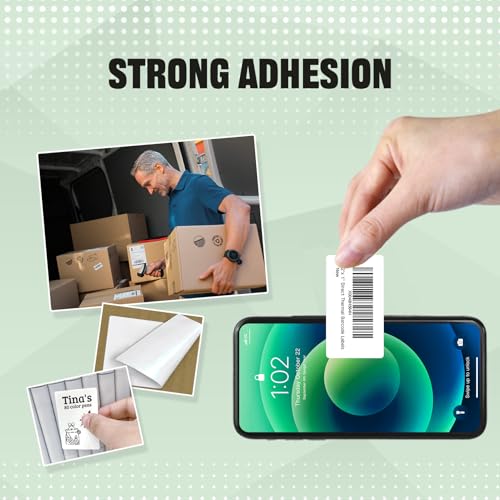 iDPRT 2"X1" Direct Thermal Label for UPC Barcode Postage Address, 800pc Barcode Labels, Compatile with SP460BT Label Printer