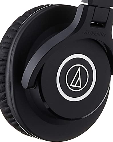 Audio-Technica ATH-M40x Professional Monitor Headphones, Black & Audio-Technica AT2020 Cardioid Condenser Microphone, Black, Ideal for Project/Home Studio Applications