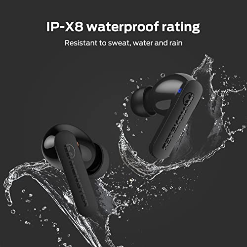 Monster Wireless Earbuds Bluetooth 5.3 Headphones with CVC 8.0 Noise Reduction, IPX8 Waterproof in-Ear Stereo Earphones 60H Playtime, Bluetooth Earbuds with Fast Charging for Sport