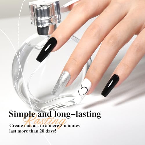 SHOYUM 2 Pcs 15ml No Wipe Gel Top Coat and Base Coat Set - Shine Finish and Long Lasting, Soak Off LED Nail Lamp Gel Base Top Coat Finish Nail Art Design Manicure Gifts for Women