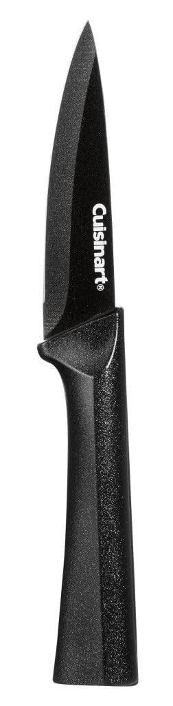 CUISINART Cutlery Knife Set, 12pc Metallic Cutlery Knife Set with Blade Guard , Lightweight, Stainless Steel, Durable & Dishwasher Safe, C55-12PMB,Black