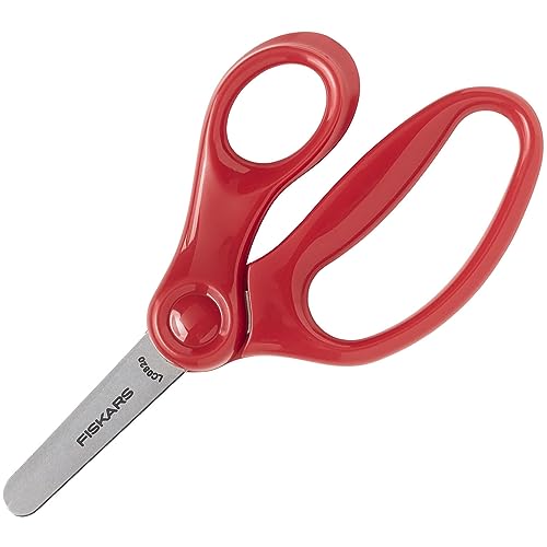 Fiskars 5" Blunt-Tip Scissors for Kids Ages 4-7, For School or Crafting, Purple