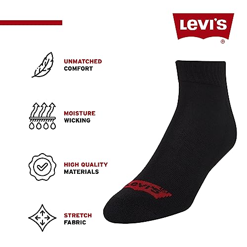 Levi's Mens Socks 10 Pairs Crew Low Cut No Show Quarter Ankle Socks for Men Premium Athletic Men's Socks Size 9-14