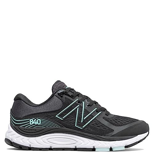 New Balance Women's W840V5 Running Shoe, Black/Storm Blue, 6.5