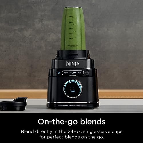 Ninja TB201 Detect Power Blender Pro, BlendSense Technology, For Smoothies, Shakes & More, 1800 Peak Watts, 72 oz. Pitcher, Blender, Black