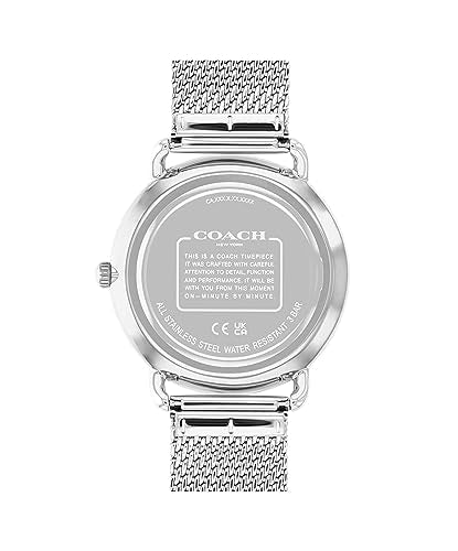 Coach Elliot Men's Watch | Contemporary Minimalism with Distinctive Artistry | A True Classic Designed for Every Occasion | Water Resistant (Model 14602652)