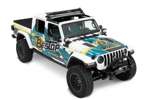 Bestop Sunrider for Hardtop - Jeep '20-Current Gladiator / '18-Current Wrangler JL (Black Diamond)