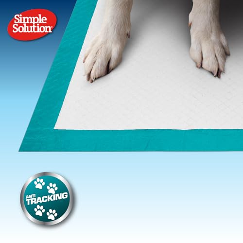 Simple Solution All Day Pee Pads for Dogs, Puppy Potty Training, Leak Proof Dog Pads, Pet Pee Pad, Disposable Puppy Pad, Lavender Scent, LARGE 23"x24", 50 Count