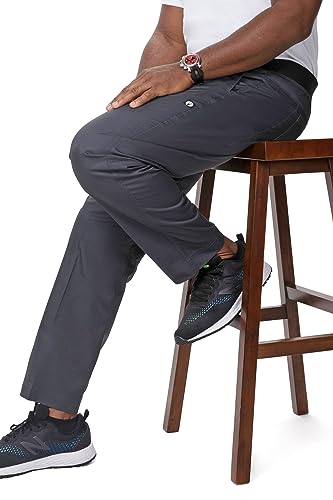 Chef Works Men's Lightweight Slim Fit Pants, Charcoal, X-Small