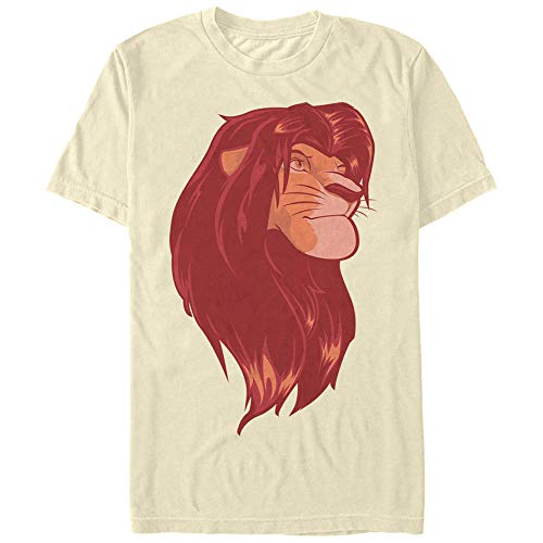 Disney Men's Lion King Simba Pride Graphic T-Shirt, Cream, Small