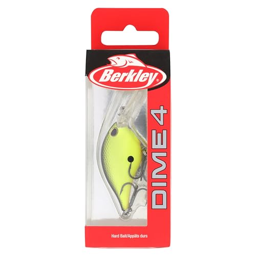 Berkley Dime Freshwater Fishing Lure, HD Brown Craw, 2/5oz, Authentic Balsa-Like Action, Equipped with Sharp Fusion19 Hook, Ideal for Bass Fishing